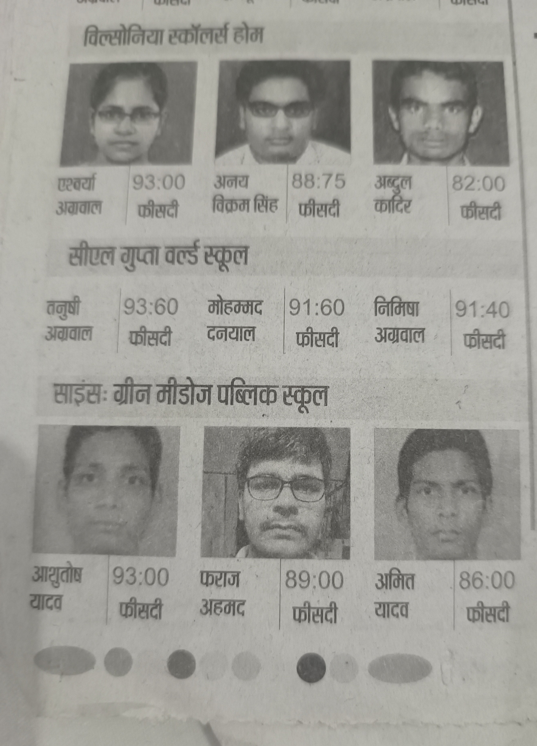 Teacher achievement screenshot